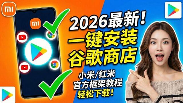 小米/红米手机如何开启谷歌服务？三步搞定 Google Play 商店安装教程！